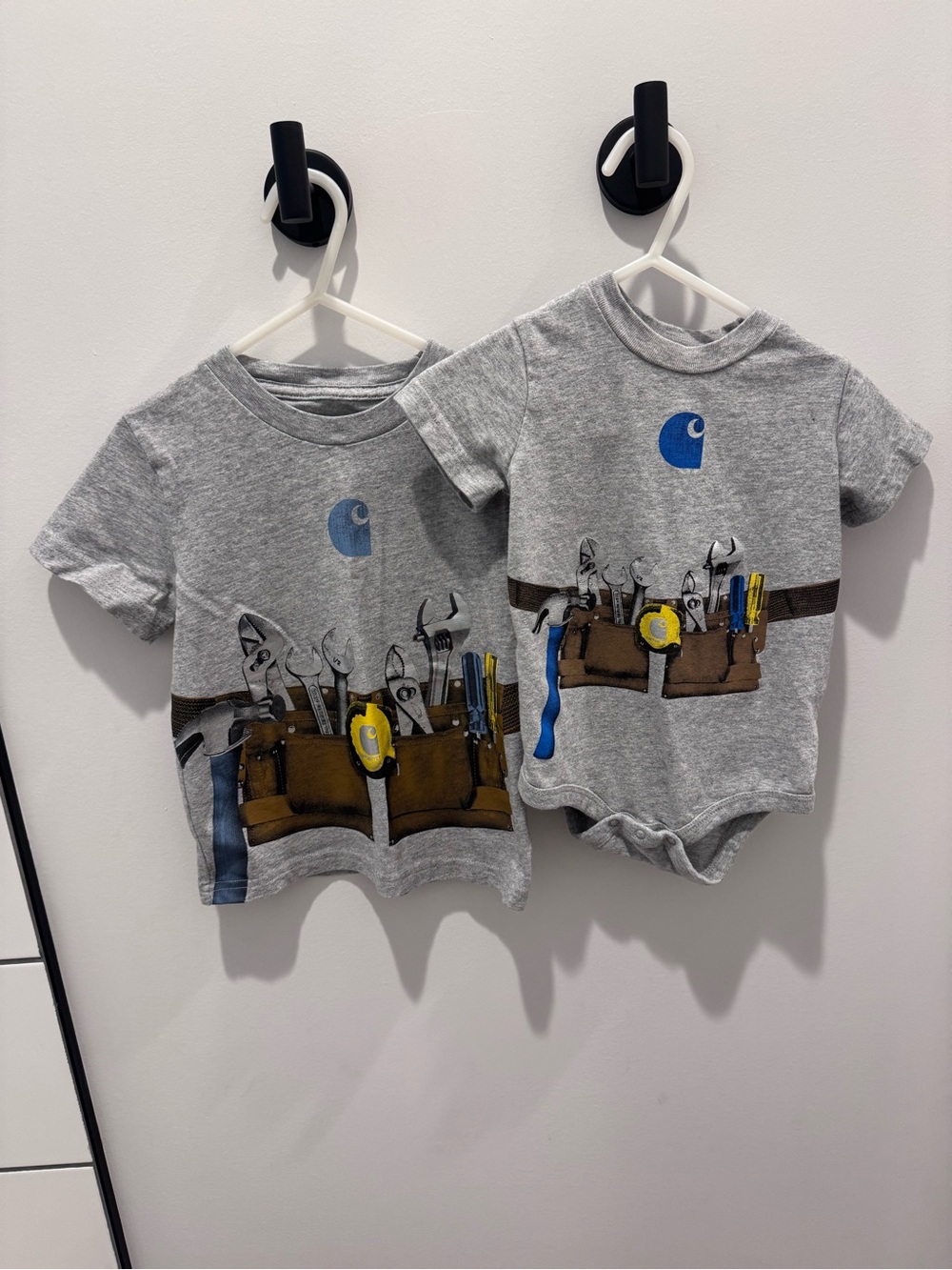 Matching Set Carhartt Toddler & Baby Toolbelt Graphic Tee & Bodysuit - 3T/12M